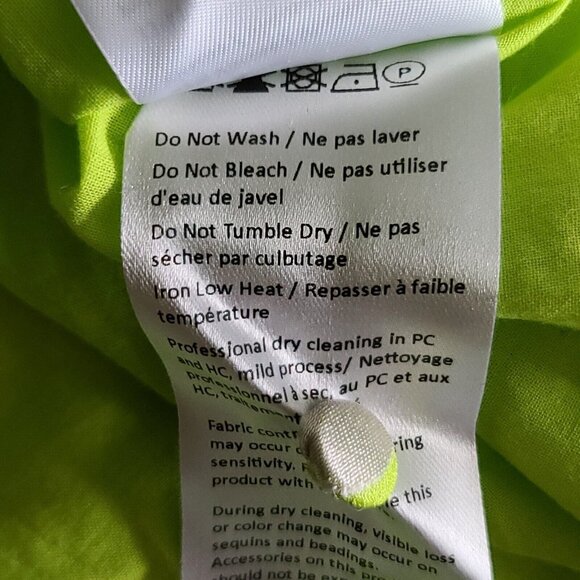 Anthropologie x Exquise Meryl Midi Dress Balloon Slv Sz S Lime Green NWT $218 - Picture 10 of 14